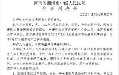 邢鉴：致信公安部长赵克志——买官者荼毒八百万信阳乡亲