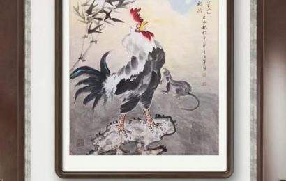 十二生肖系列国画《晨昏共戏》创作谈——以鸡与鼠的意象重构为核心